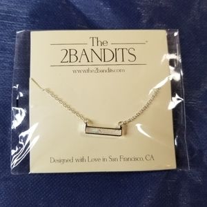 2/$30 - 2bandit opal bar necklace